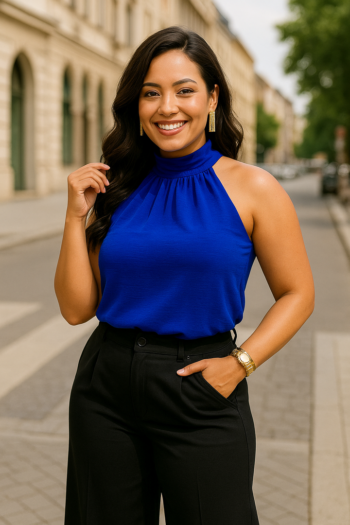 Blusa Mia em Tecido Duna – Elegante, Feminina e Versátil