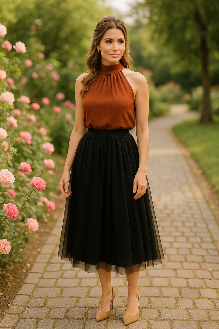 Blusa Mia em Tecido Duna – Elegante, Feminina e Versátil