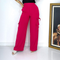 Calça cargo rosa