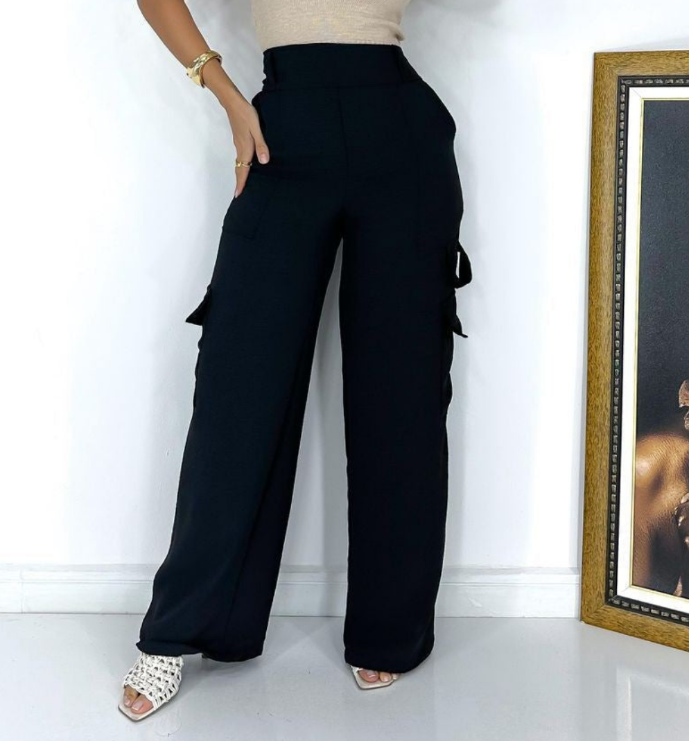 Calça cargo preta