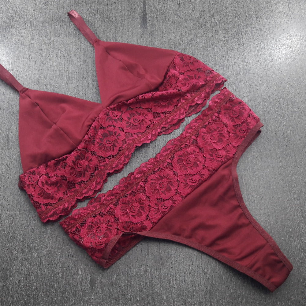 Conjunto de Lingerie Sem Bojo - Moda íntima